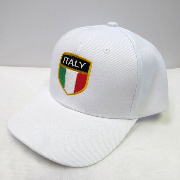 White ITALY Flag Baseball Hat Cap Italian Italia - Picture 3 of 4